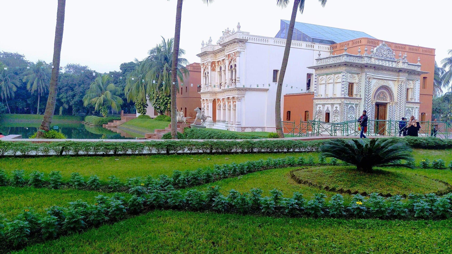 Grounds and lake of the Folk Art and Craft Museum at Sonargaon