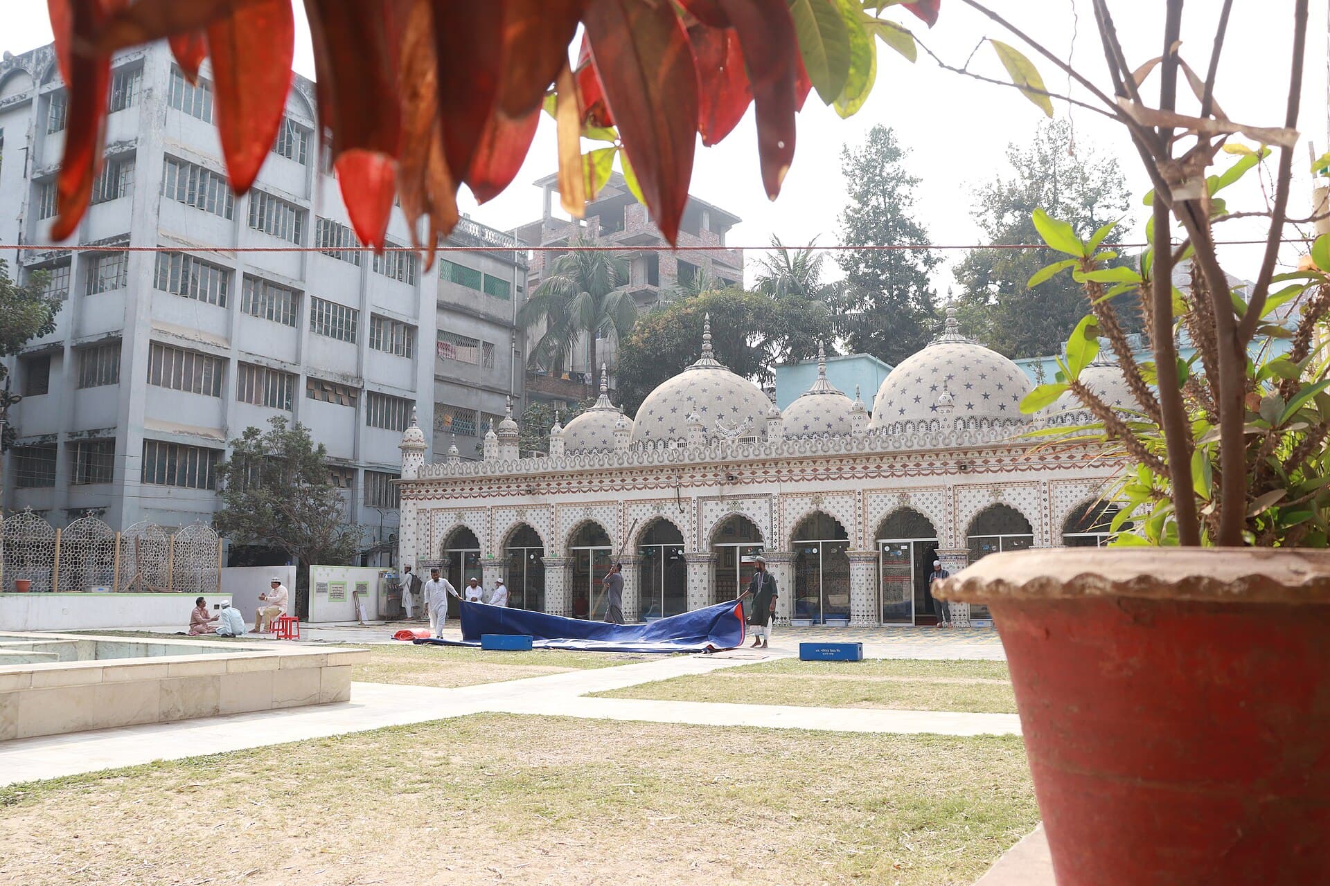 Porcelain star mosaics of the Star Mosque (Tara Masjid), Old Dhaka