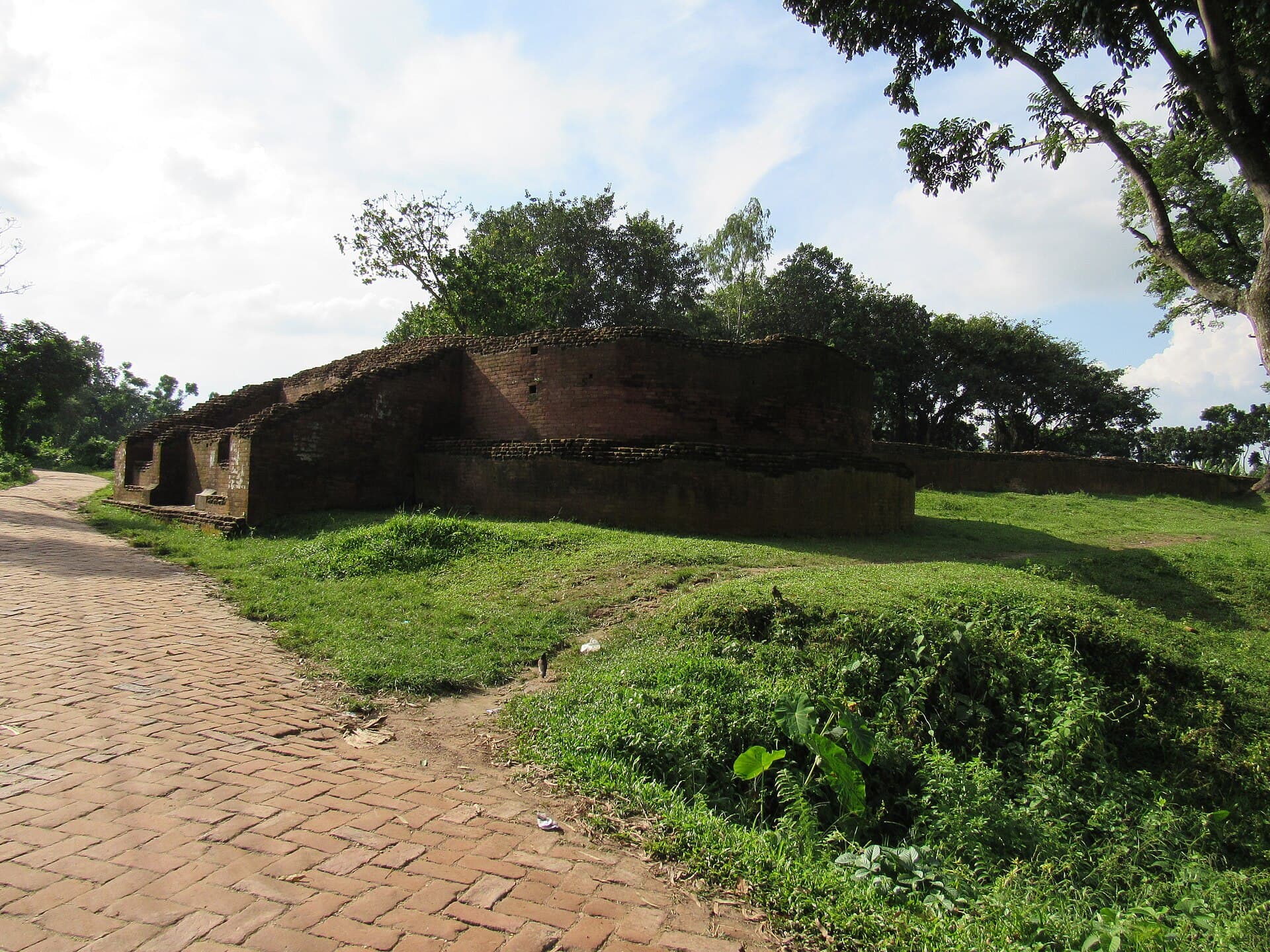 Excavated ruins of Parshuram's Palace at Mahasthangarh