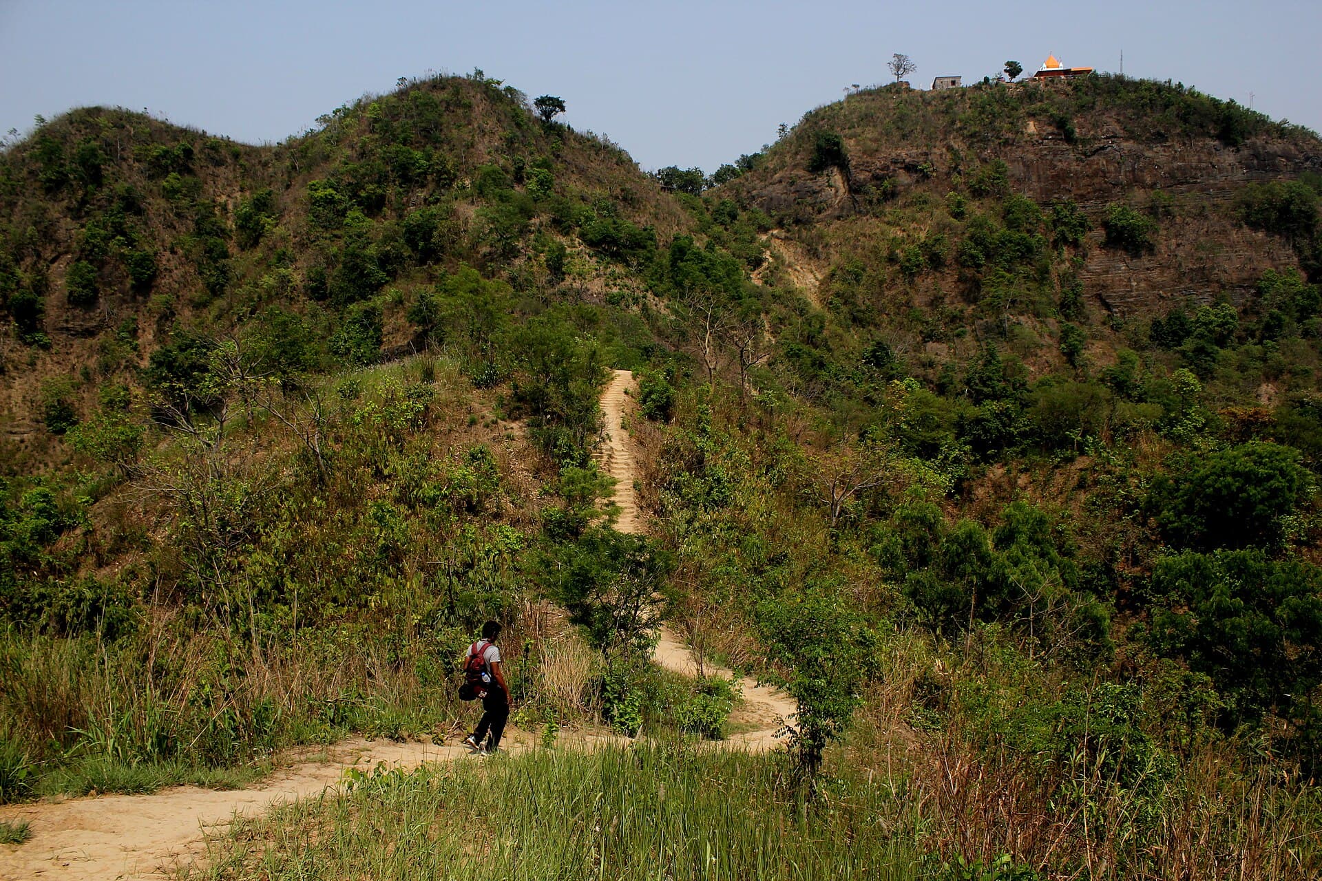 Chandranath Temple atop the steep Chandranath Hill, Sitakunda